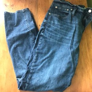 Madewell high rise slim fit boyfriend jeans
